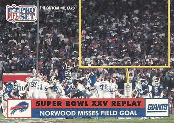 Scott Norwood SBXXV Buffalo Bills 1991 Pro set NFL #54